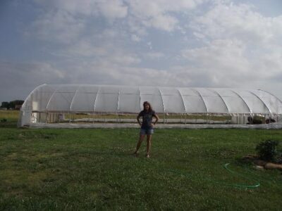 A Hoophouse on the Horizon, Part 3:  It's Up! Image
